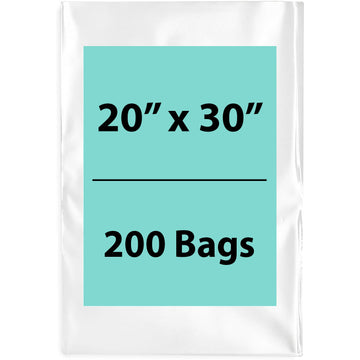 Clear Poly Bags Flat 6 Mil Thickness Size: 20 (width) inch X 30 (Height) inch